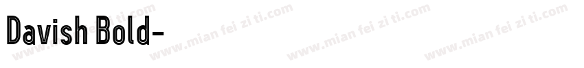 Davish Bold字体转换